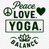 Inspiring Yoga Motivations Vector Graphics Vector graphics of motivational sayings for a yoga-themed design project.
