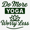 A digital illustration of an inspiring yoga quote on a minimalist background.