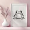 Free Unique Toad Vector Craft File DXF - Commercial Use