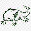 Axolotl Vector Illustration In SVG, PNG, PDF And DXF Formats