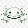 Axolotl Template In SVG, PNG, PDF And DXF File Formats