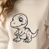 Artistic Baby Dinosaur - For Cricut Project