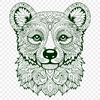 Unique Bear In SVG - Free Download