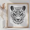 Big Cat Artwork In SVG, PNG, PDF And DXF File Formats