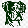 Boxer Digital Artwork In SVG, PNG, PDF And DXF Formats