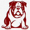 Bulldog Drawing In SVG, PNG, PDF And DXF File Formats