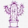 Unique Cactus In SVG, PNG, PDF And DXF File Formats - Free