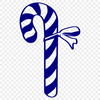 Candy Cane In SVG Format - Free Commercial Use License