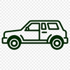 A simple line drawing illustration of a car.