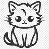 Kitten In DXFs - Free Commercial Use License