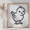 Chick Stencil In PNG & SVG - Free Digital Download