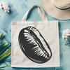 Whimsical Coffee Illustration in Simple Design A stylized illustration of a coffee bean in a simple design format.