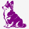 Unique Sitting Corgi SVG