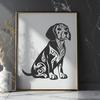 Ornate Beagle In DXF Format