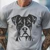 Boxer Stencil In SVG, PNG, PDF And DXF Formats