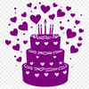 Cake Vector Drawing In SVG File Format For Free Download