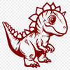 Dinosaur Drawing In PNG & SVG - Free Digital Download