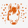 Horse Digital Art In SVG File Format For Free Download