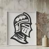 Creative Knight Digital Artwork - Free DXF Download