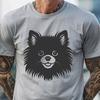 Beautiful Pomeranian In DXF