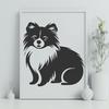 Sitting Pomeranian Printable Artwork