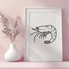 Beautiful Prawn - SVG For Commercial Use