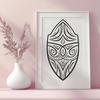 Beautiful Shield Clip Art Design for Creative Projects Vector shield design for crafting and graphic projects.