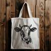 Artistic Cow - Laser Engraver PNG