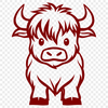 Standing Cow Design - Free PNG