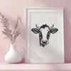 Free Cow In DXF Format - Free Download