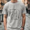 Artistic Elephant Design - Free DXF Download