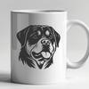 Creative Rottweiler - Laser Engraver PNG