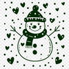 Stunning Snowman In SVG, PNG, PDF And DXF File Formats - Free