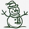 Stunning Snowman PNG - For Laser Cutter Project