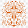 Artistic Crucifix Vector Craft File