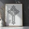 Crucifix Digital Drawing In SVG, PNG, PDF And DXF Formats