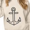 Creative Anchor Stencil - Free PNG Download