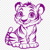 Free Cute Tiger Vector Craft File