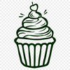 Free Beautiful Cupcake Clipart