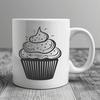 Artistic Cupcake In DXF - Free Digital Download