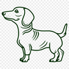 Standing Dog Vector Image - PNG Free Download