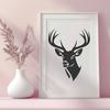 Creative Deer In DXF Format - Free Download