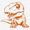 Unique Baby Dinosaur - Glowforge SVG Free Download