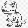 Beautiful Dinosaur DXF - Free Commercial Use Download