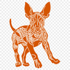 Dog Digital Drawing In SVG, PNG, PDF And DXF Formats