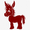 Free Beautiful Donkey - Free DXF Download, Commercial Use