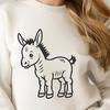 Beautiful Donkey - Laser Cutter PNG