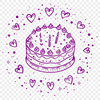 Creative Birthday Cake In SVG - Free Download