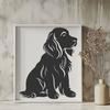 Stunning Dog In SVG, PNG, PDF And DXF File Formats - Free