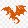 Dragon Design In SVG, PNG, PDF And DXF File Formats